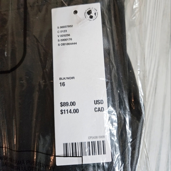 Urban Outfitters Silence + Noise Sydney Faux Leather Moto Pants in Black NWT - Picture 13 of 13